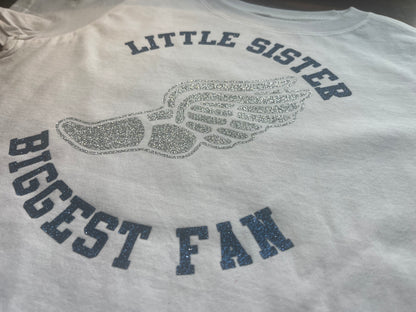 little sister biggest fan track shirt