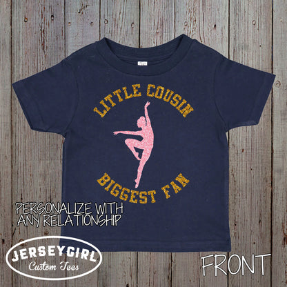 little sister biggest fan dance bodysuit / toddler shirt