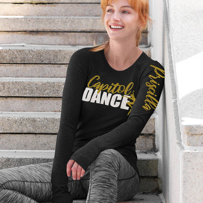 custom long-sleeve dance shirt