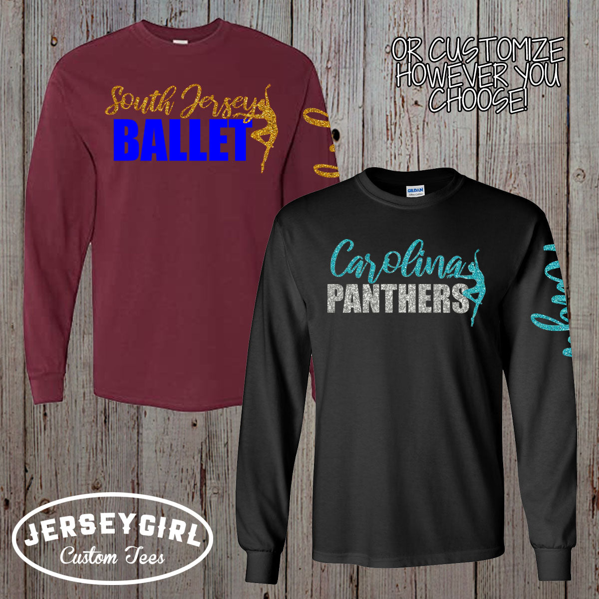 custom long-sleeve dance shirt
