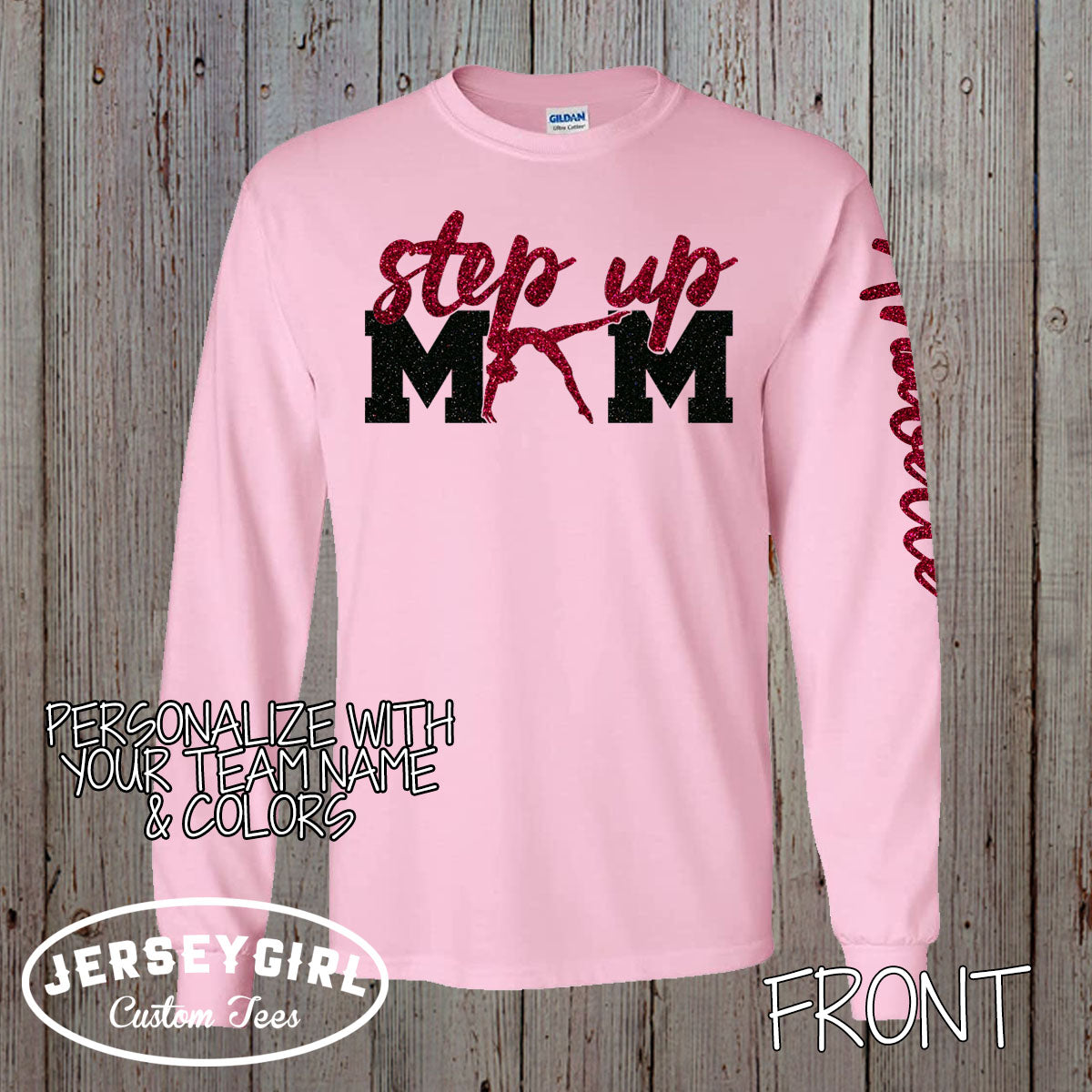 long sleeve gymnastics mom shirt