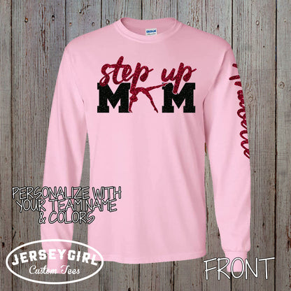 long sleeve gymnastics mom shirt