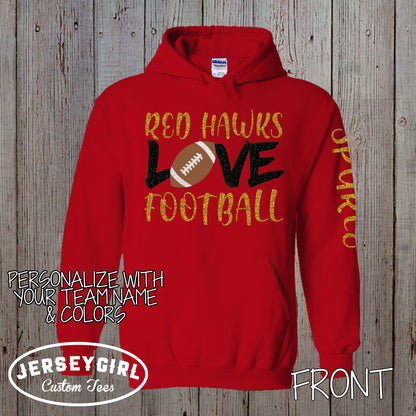 love football sweatshirt
