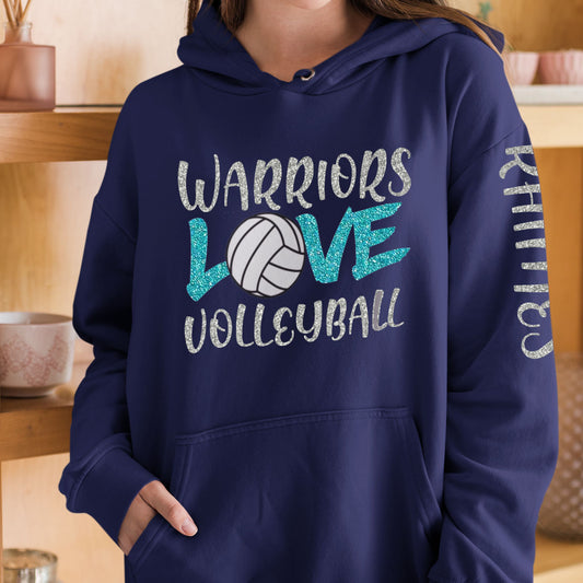 love volleyball hoodie