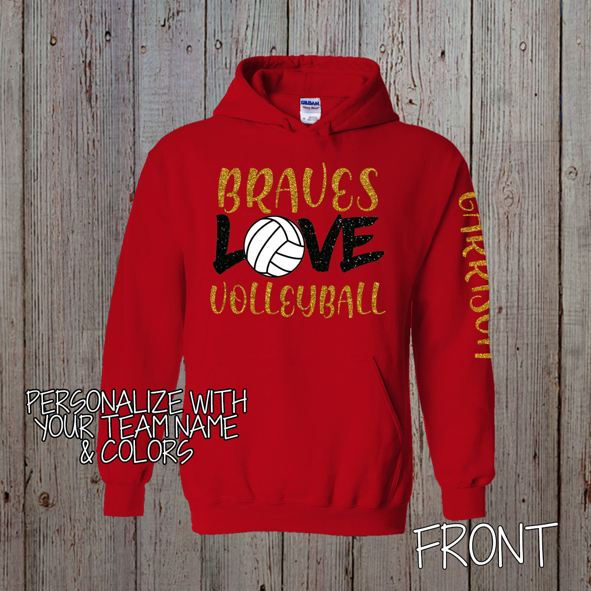 love volleyball hoodie