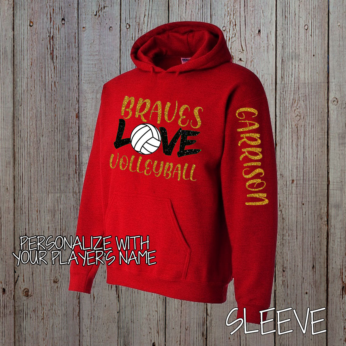 love volleyball hoodie