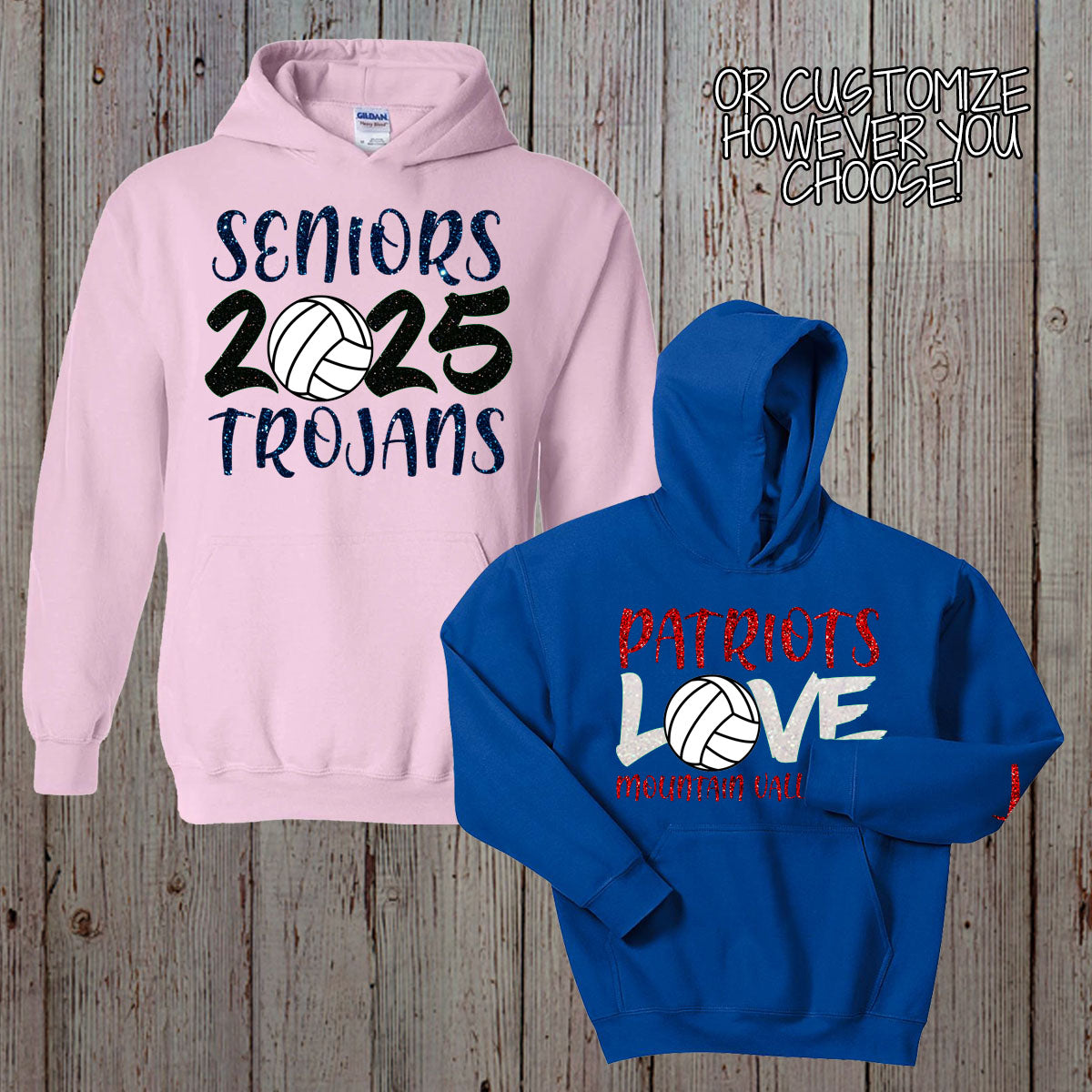 love volleyball hoodie