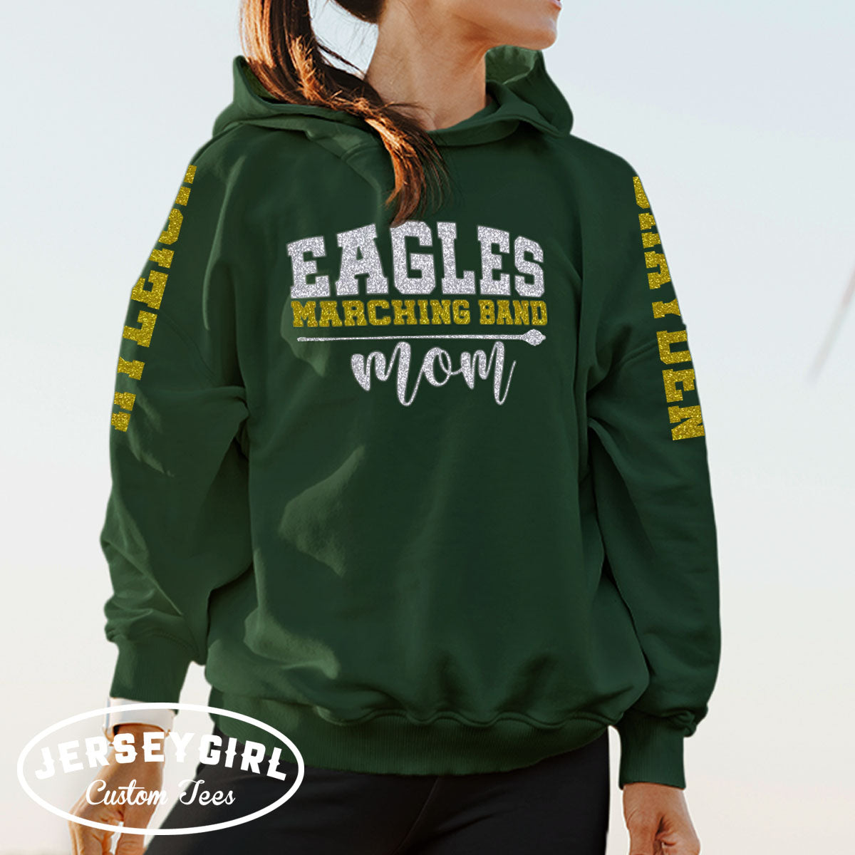 personalized marching band mom hoodie