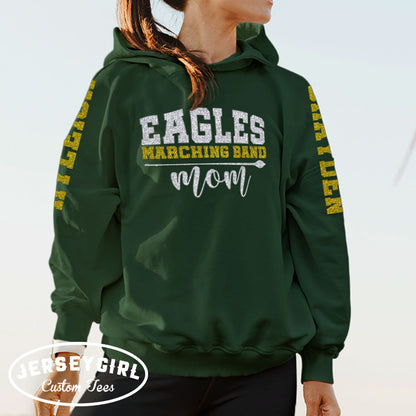 personalized marching band mom hoodie