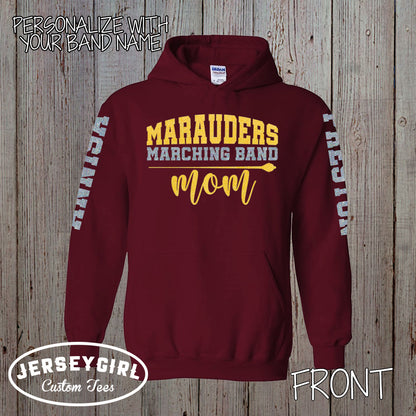 personalized marching band mom hoodie