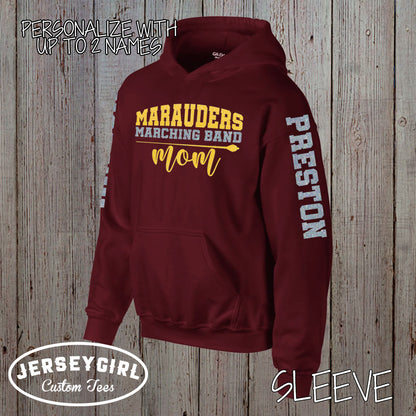 personalized marching band mom hoodie