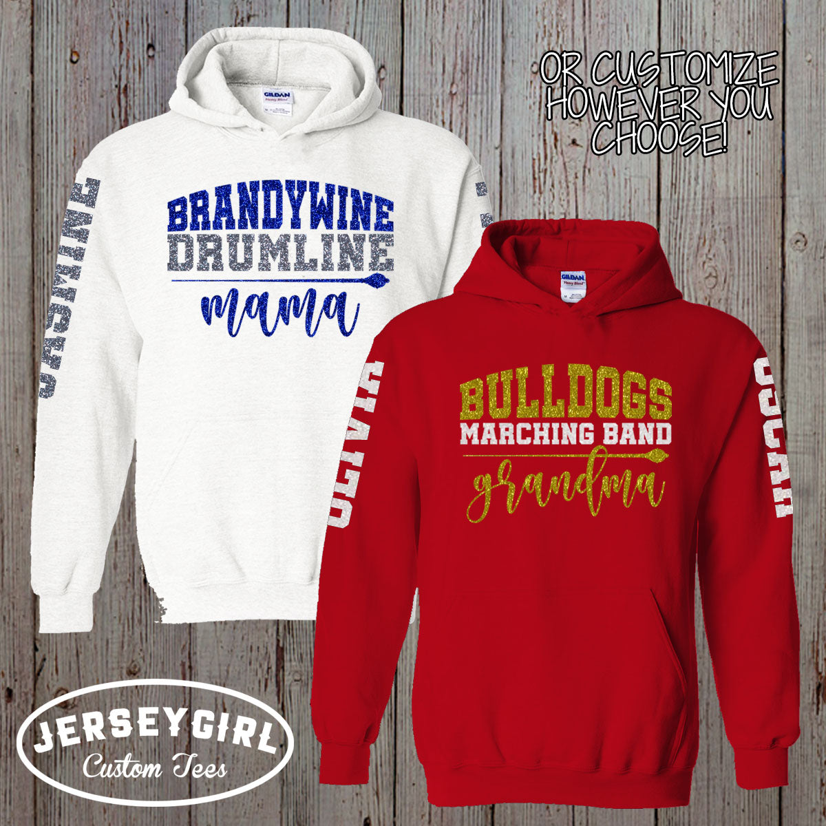 personalized marching band mom hoodie