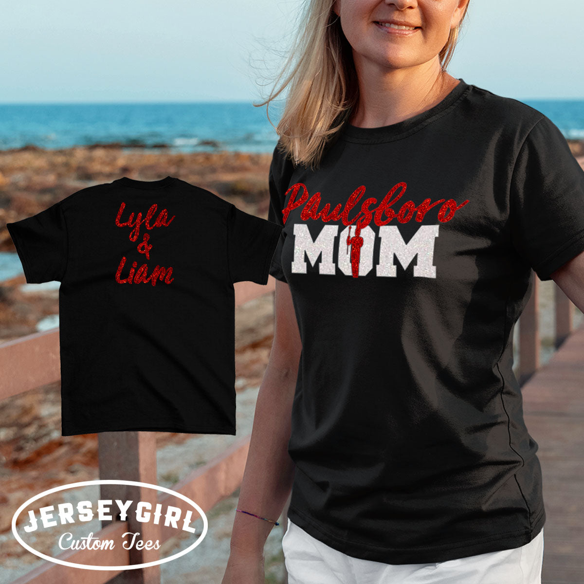 glitter marching band mom shirt