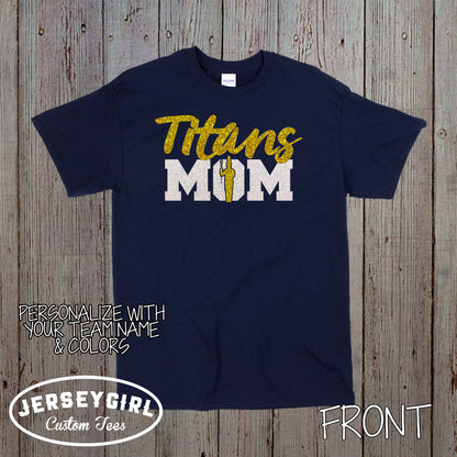 glitter marching band mom shirt