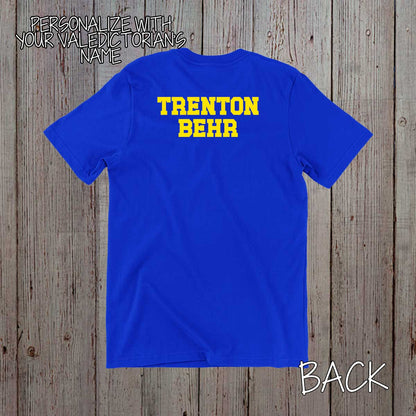 personalized valedictorian mom shirt