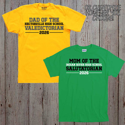 personalized valedictorian mom shirt