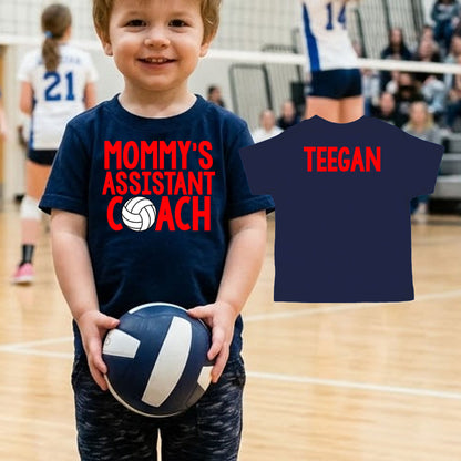 Mommy's Assistant Coach volleyball baby bodysuit / toddler shirt