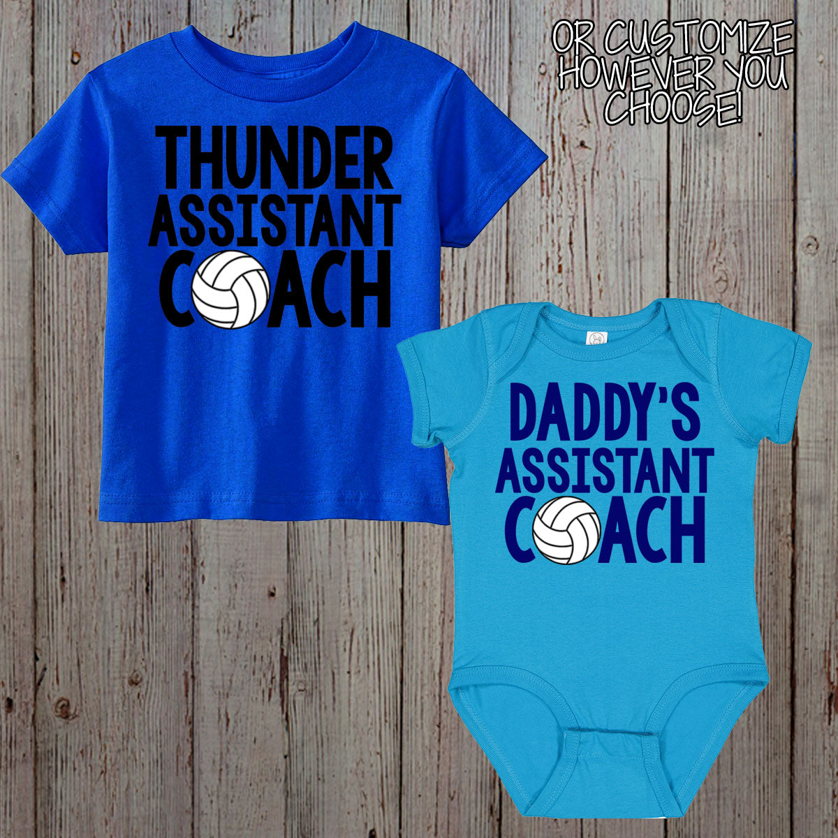 Mommy's Assistant Coach volleyball baby bodysuit / toddler shirt