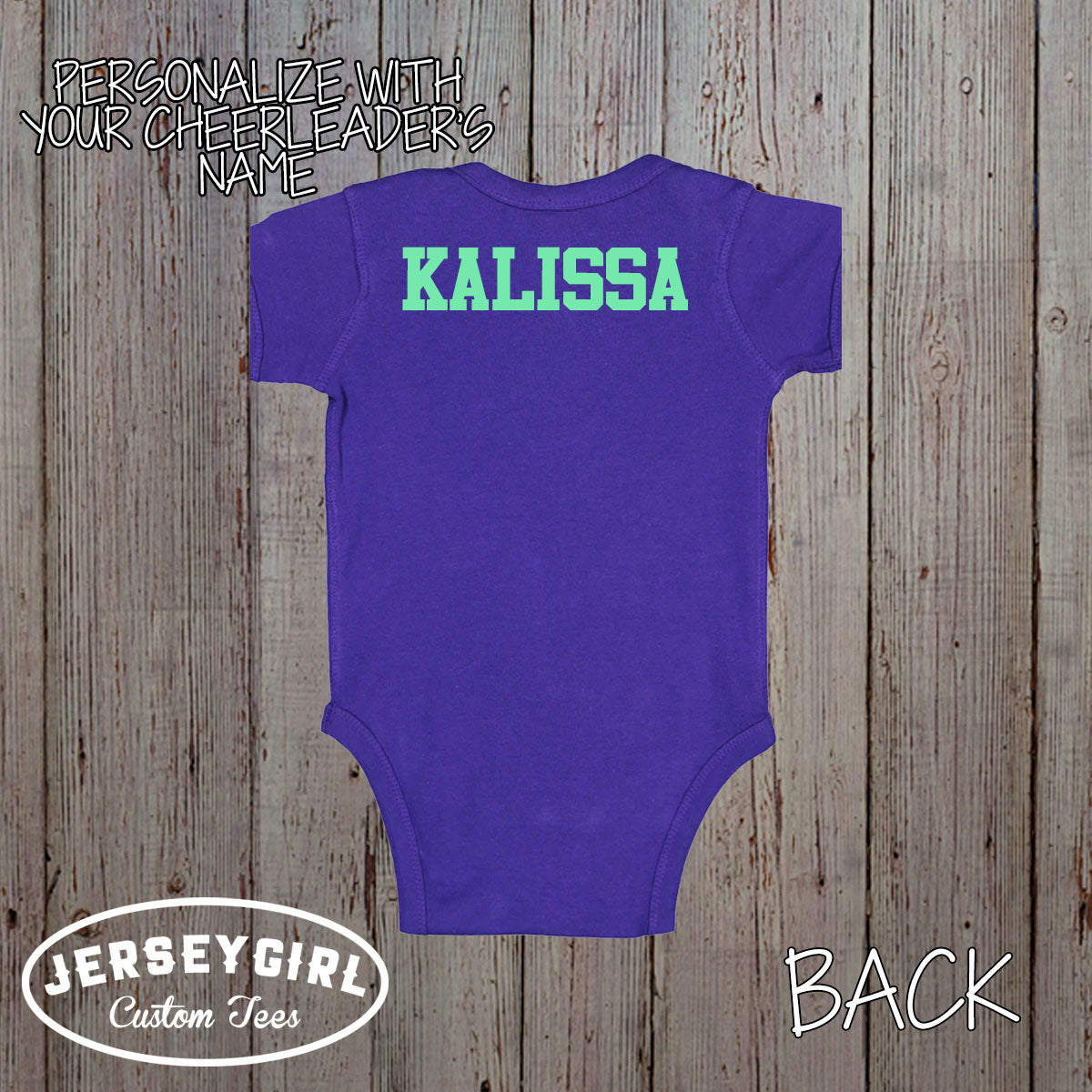 mommy's biggest fan cheer bodysuit