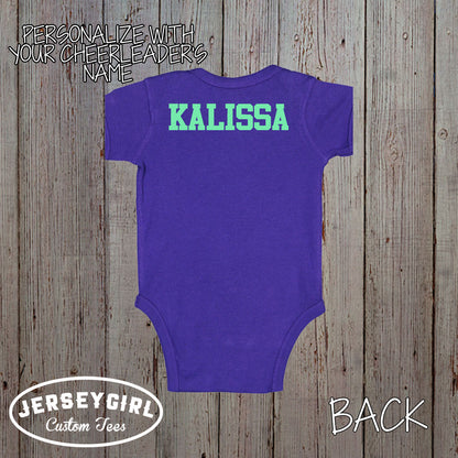 mommy's biggest fan cheer bodysuit
