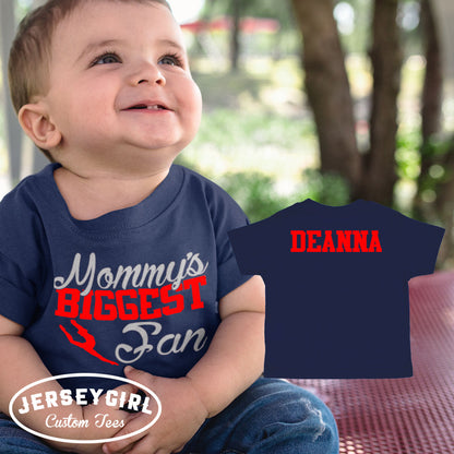 custom mommy's biggest fan dance bodysuit