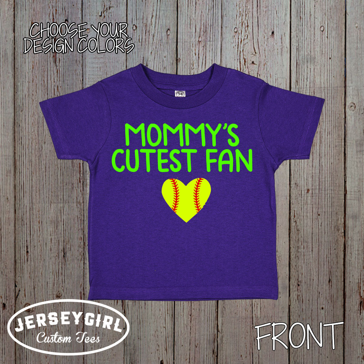 Mommy's Cutest fan softball bodysuit / shirt