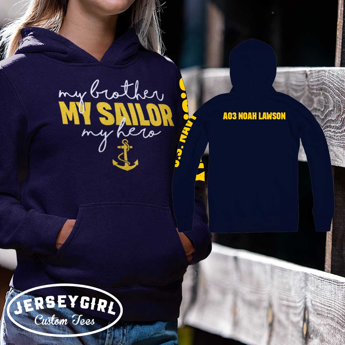 my brother my sailor my hero sweatshirt