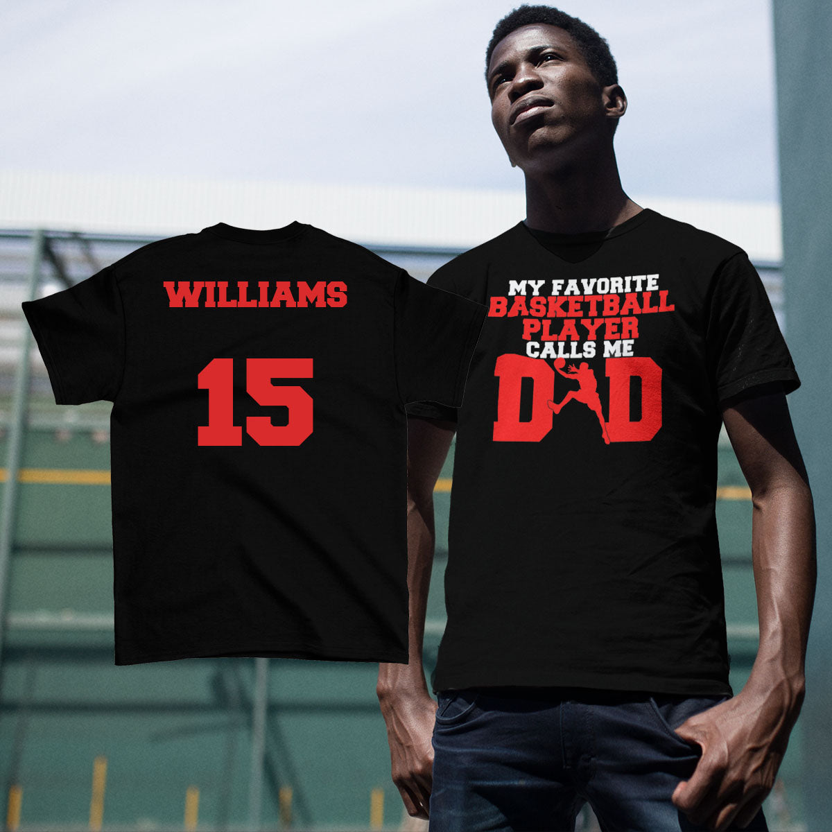 my favorite basketball player calls me dad shirt