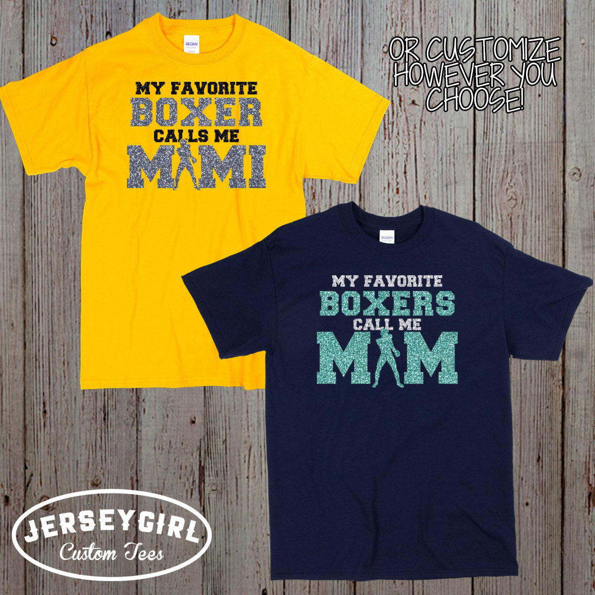 my favorite boxer calls me mom shirt