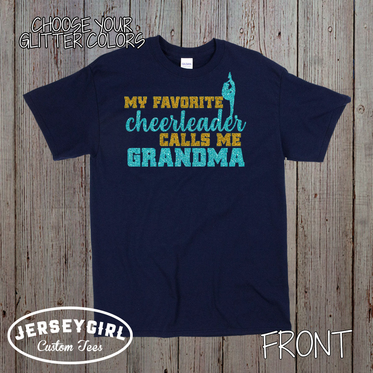 my favorite cheerleader calls me grandma shirt