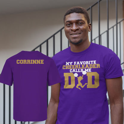 my favorite cheerleader calls me dad shirt