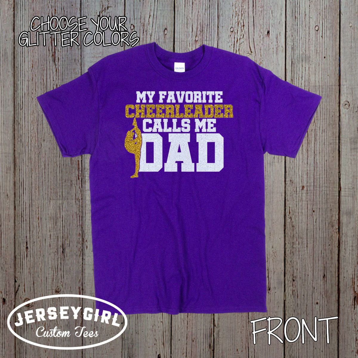 my favorite cheerleader calls me dad shirt