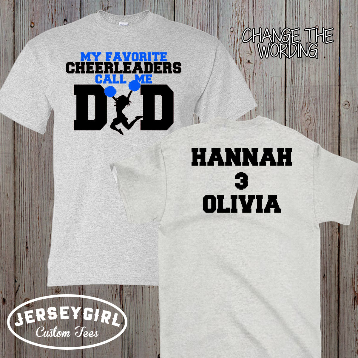 my favorite cheerleader calls me dad shirt