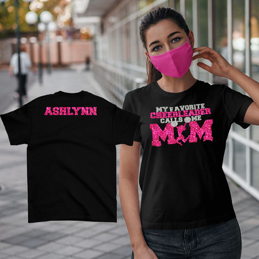 my favorite cheerleader calls me mom shirt