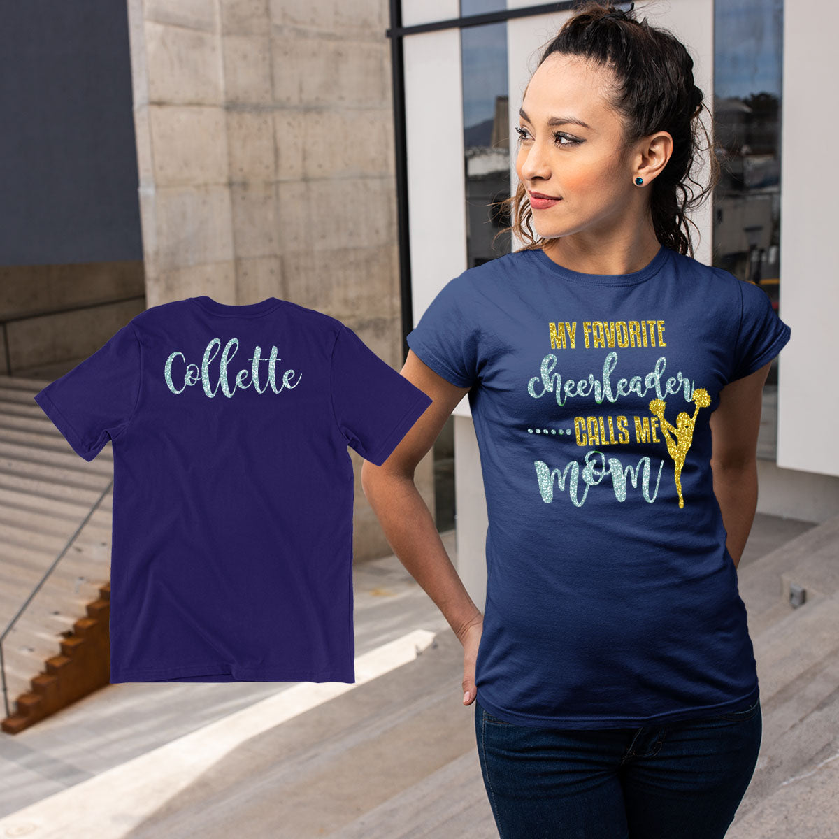 my favorite cheerleader calls me mom shirt