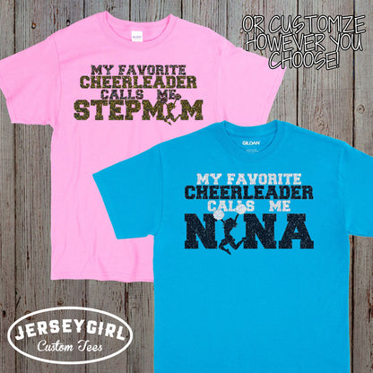 my favorite cheerleader calls me mom shirt