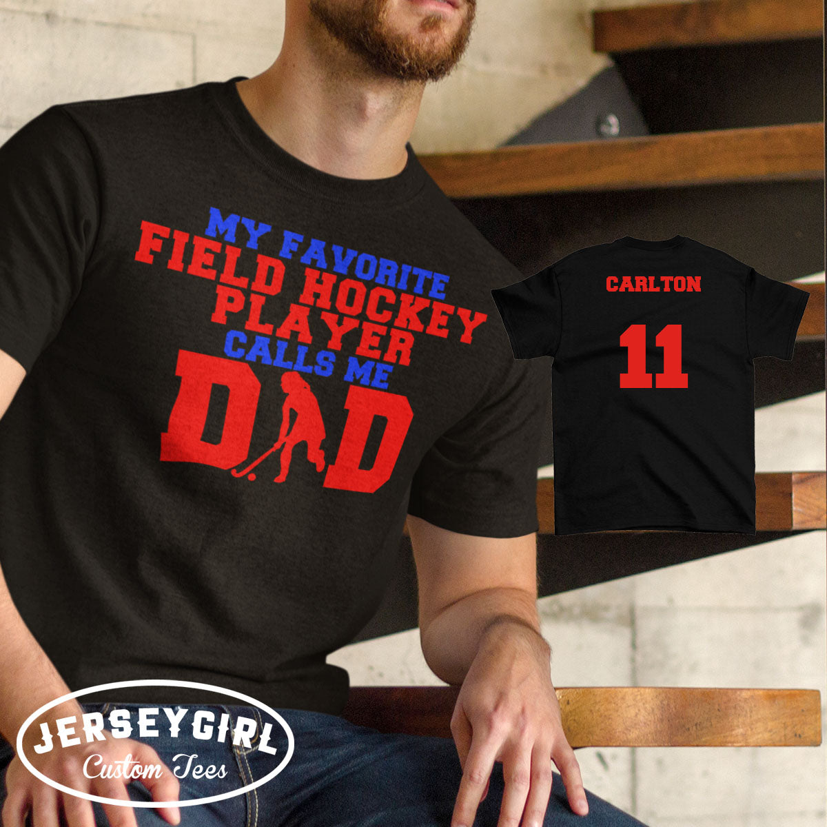 My Favorite Field Hockey Player Calls Me Dad shirt 