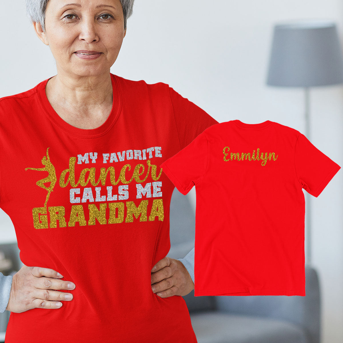 my favorite dancer calls me grandma shirt