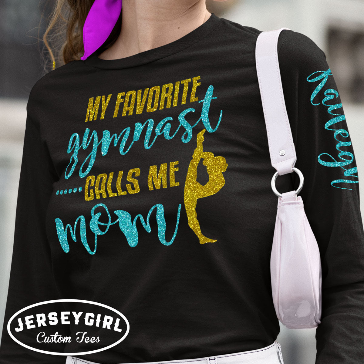 my favorite gymnast calls me mom long sleeve shirt