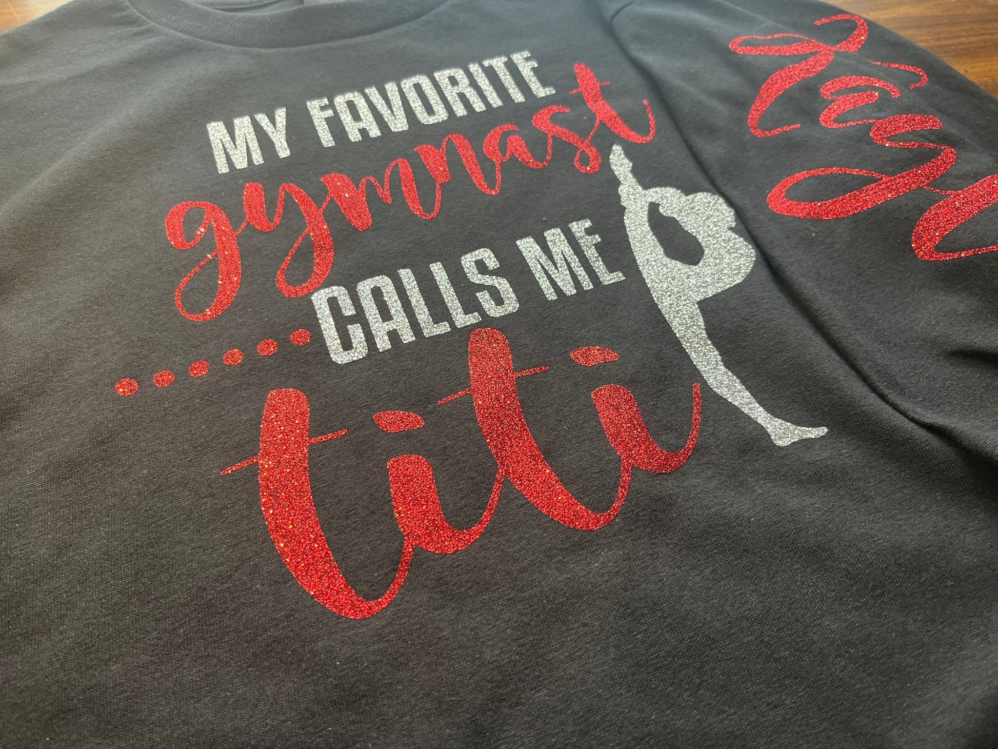 My Favorite Gymnast Calls Me Mom long sleeve shirt