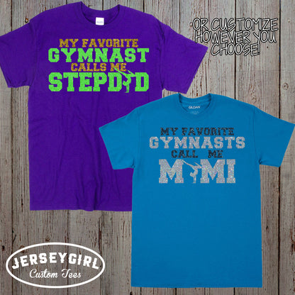 personalized My Favorite Gymnast Calls Me Mom shirt