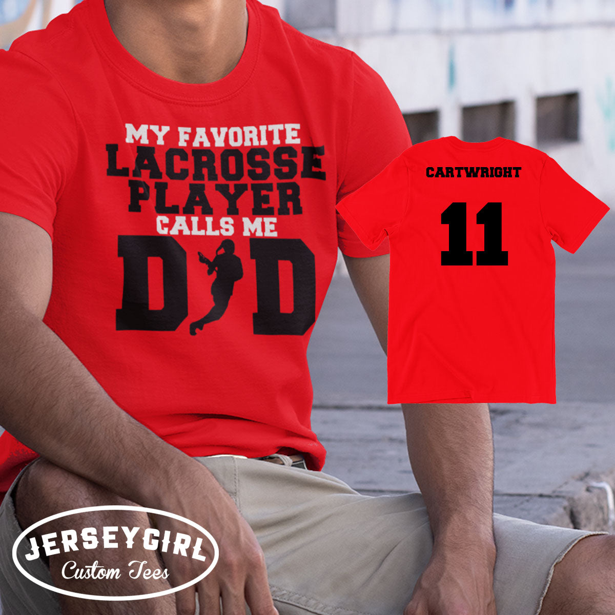 My Favorite Lacrosse Player Calls Me Dad shirt