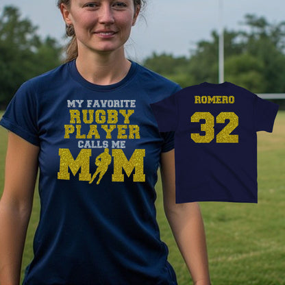My Favorite Rugby Player Calls Me Mom shirt