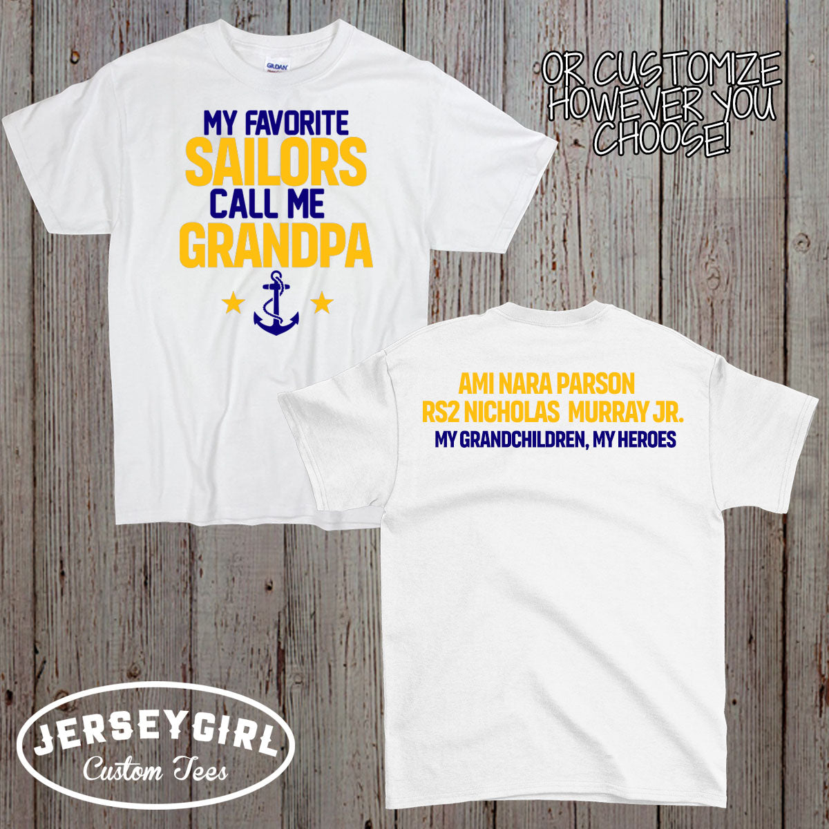 Custom My Favorite Sailor Calls Me Dad shirt