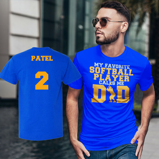 My Favorite Softball Player Calls Me Dad Shirt