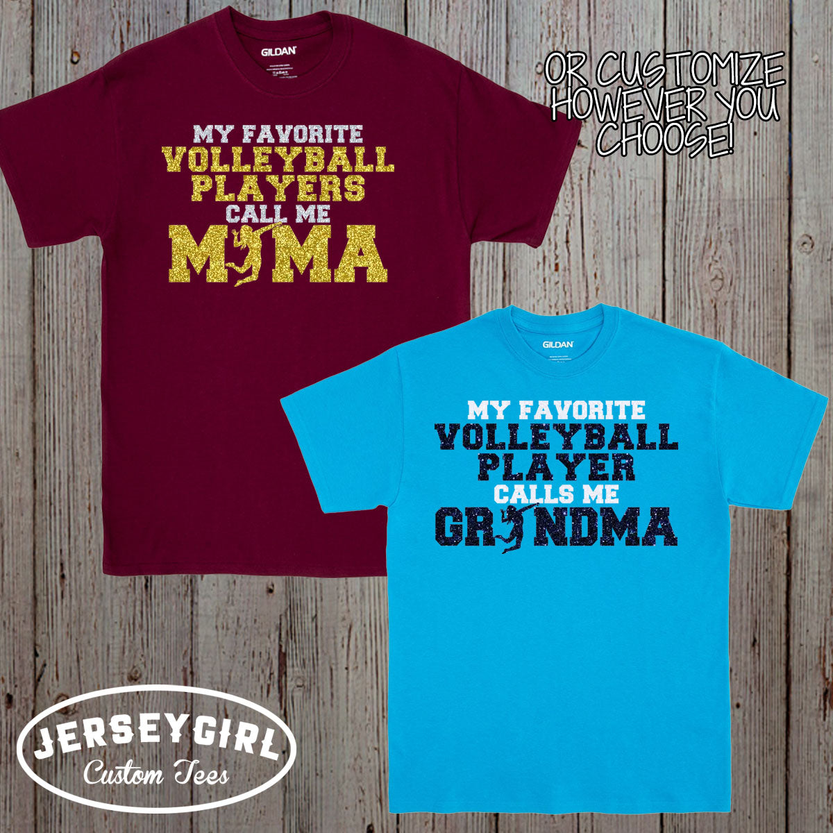 My Favorite Volleyball Player Calls Me Mom Shirt (Girl)