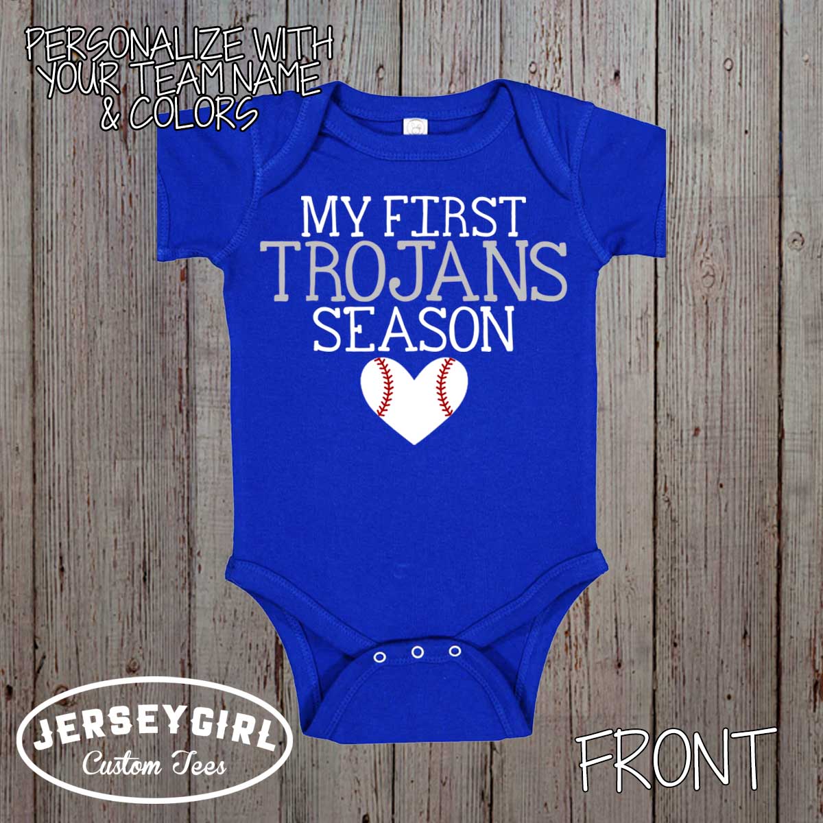My First Baseball Season bodysuit