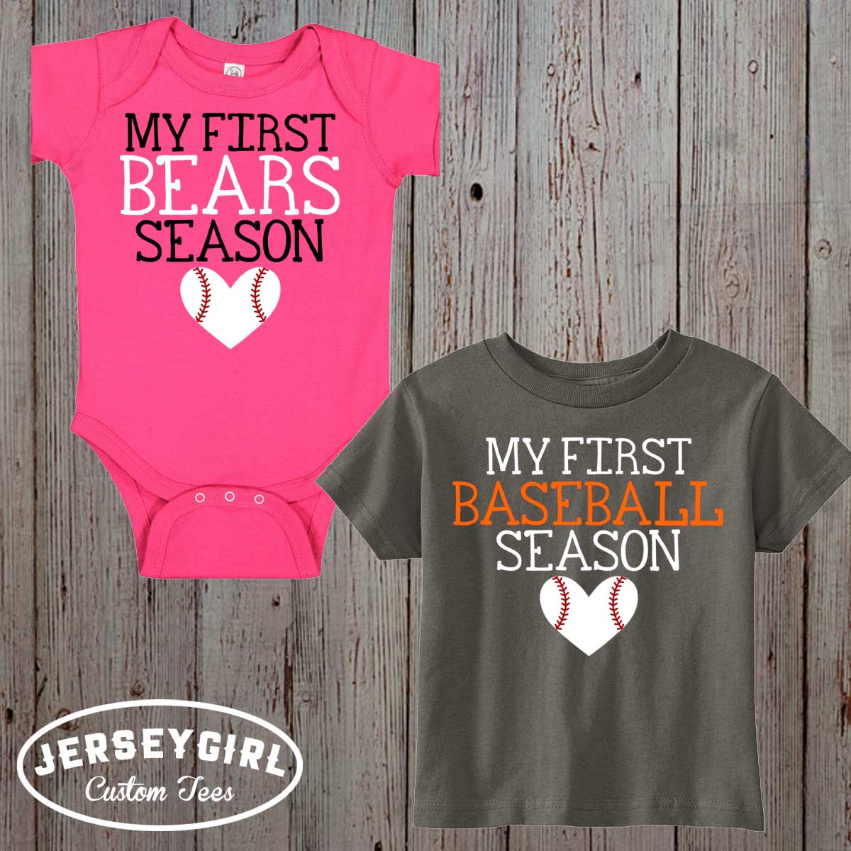 My First Baseball Season bodysuit