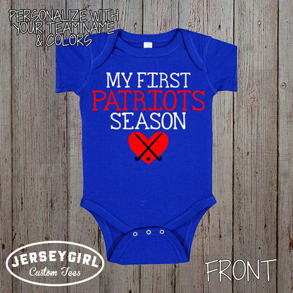My First Field Hockey Season baby bodysuit