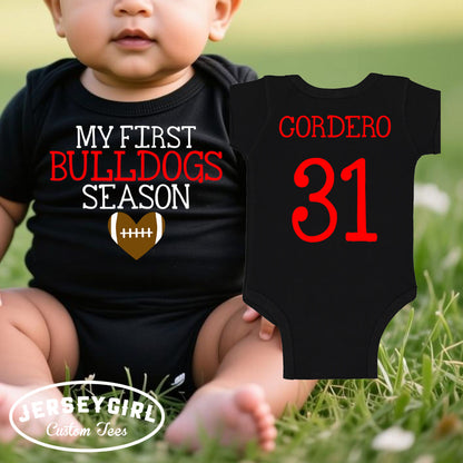 my first football season bodysuit
